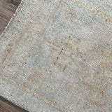 1’9 x 3’4 Antique Turkish Taspinar Rug Muted Gray & Beige '4792