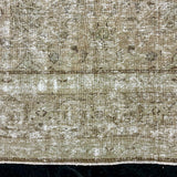 9’8 x 12’7 Classic Vintage Rug Muted Greige , Light  Brown & Sage Green '5453