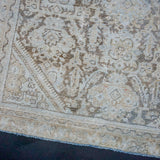 4’ x 6’4 Classic Antique Rug Muted Eggshell Blue, Camel Beige + Taupe SB '4296