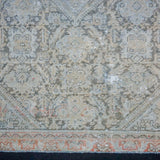 4’ x 6’4 Classic Antique Rug Muted Eggshell Blue, Camel Beige + Taupe SB '4296