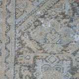 4’ x 6’4 Classic Antique Rug Muted Eggshell Blue, Camel Beige + Taupe SB '4296