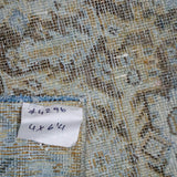 4’ x 6’4 Classic Antique Rug Muted Eggshell Blue, Camel Beige + Taupe SB '4296