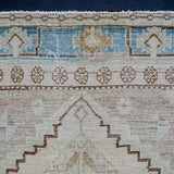 4’3 x 7’6 Classic Antique Rug Muted Beige, Sea Green + Denim SB '4453