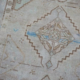 4’3 x 7’6 Classic Antique Rug Muted Beige, Sea Green + Denim SB '4453