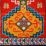 2’8 x 10’3 Turkish Oushak Runner Red and Rainbow '3084