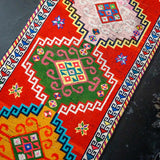 2’8 x 10’3 Turkish Oushak Runner Red and Rainbow '3084