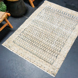 3’5 x 4’10 Classic Antique Rug Muted Blue + Beige SB '5034