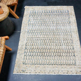 3’5 x 4’10 Classic Antique Rug Muted Blue + Beige SB '5034