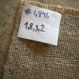 1’8 x 3’2 Antique Taspinar Rug Muted  Beige & SeaFoam '4896
