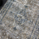 4’5 x 6’8 Classic Antique Rug Muted Indigo Blue, Camel & Gray SB '5244