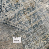 3’3 x 4’10 Classic Antique Rug Muted Denim Blue, Camel & Bone SB '5035