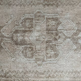 1’10 x 3’3 Antique Turkish Taspinar Rug Muted Beige, Gray + Taupe '4849