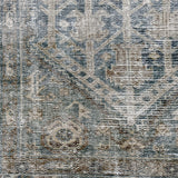 3’3 x 4’10 Classic Antique Rug Muted Denim Blue, Camel & Bone SB '5035