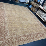 10’3 x 13’10 Traditional Style Rug Pure Soft Organic Wool Camel, Taupe & Sienna LB52 MK1013