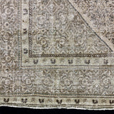 9’3 x 12’8 Traditional Vintage Rug Muted Blush, Green & Gray 5800