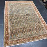 4’6 x 6’6 Classic Antique Rug Muted Midnight Blue and Deep Rust 5797