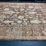 10’3 x 13’9 Traditional Style Rug Pure Soft Organic Wool  Camel Brown, Camel Beige & Gray LB46 MK1112