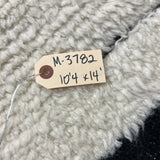 10’4 x 14’ Moroccan Rug Black and White Shag “Ruzgar” Pure Turkish Wool M-3782