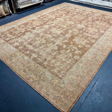10’2 x 13’10 Traditional Style Rug Pure Soft Organic Wool Dark & Light Camel LB44 MK960