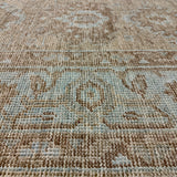 10’3 x 12’9  Traditional Style Rug Pure Soft Organic Wool Sand Beige & Powder Blue LB60 MK1004