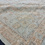 10’ x 13’ Traditional Style Rug Pure Soft Organic Wool  Powder Blue, Sand Beige & Taupe LB63  MK1216