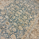 8’8 x 12’1 Classic Vintage Rug Muted Denim Blue, Brown + Beige  5805