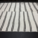 9’ x 12’ Organic Hemp Rug and Goat Hair Off White + Brown Black 5642