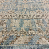 12’ x 15’ Silk and Wool Blue, Ivory & Gray Carpet MK1056 LB02
