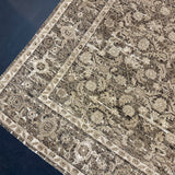 8’10 x 12’1 Silk & Wool  Rug, Brown, Cream + Taupe LB21 MK684