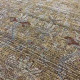 9’2 x 11’11 Traditional Style Rug Pure Soft Organic Wool  Camel Brown, Gold, Black & Gray LB45 MK1020