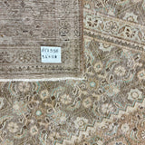 9’6 x 12’8 Classic Vintage Rug Muted Tawny Brown, Terra Cotta & Green 5799