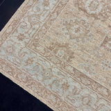 10’3 x 12’9  Traditional Style Rug Pure Soft Organic Wool Sand Beige & Powder Blue LB60 MK1004