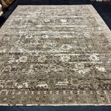 9’ x 12’ Silk & Wool Giordes Rug, Clay, Taupe, Cream + Stone LB26