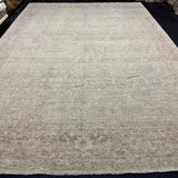 9’11 x 14’6 Traditional Style Rug Pure Soft Organic Wool Powder Blue, Cream & Taupe LB59 MK1068