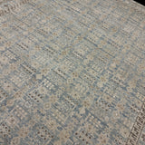 9’3 x 12’1 Silk and Wool Blue, Ivory & Gray Carpet MK1281 LB02