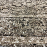 8’10 x 12’1 Silk & Wool  Rug, Brown, Cream + Taupe LB21 MK684