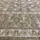 8’10 x 11’10 Silk & Wool  Rug, Khaki, Cream + Stone LB19 MK453