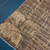 10’2 x 12’11 Swedish Style Rug Pure Organic Wool Muted Rust & Amber  LB43 MK1196