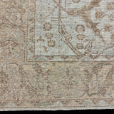 10’2 x 13’ Traditional Style Rug Pure Soft Organic Wool  Powder Blue, Sand Beige & Taupe LB57 MK1178