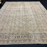 9’7 x 11’6 Traditional Vintage Rug Muted Beige & Sea Green 5792