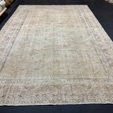 8’8 x 12’9 Classic Vintage Rug Muted Beige & Tawny Brown 5795