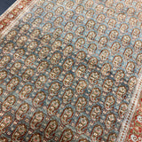 4’6 x 6’6 Classic Antique Rug Muted Midnight Blue and Deep Rust 5797