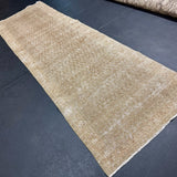 Hold for S&S til 8/12*3’3 x 10’7 Vintage Runner Muted Taupe, Light Warm Brown & Green '5562