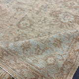 10’3 x 12’9  Traditional Style Rug Pure Soft Organic Wool Sand Beige & Powder Blue LB60 MK1004