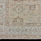 10’3 x 12’9  Traditional Style Rug Pure Soft Organic Wool Sand Beige & Powder Blue LB60 MK1004