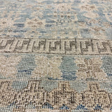 12’ x 15’ Silk and Wool Blue, Ivory & Gray Carpet MK1056 LB02