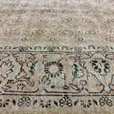 9’7 x 11’6 Traditional Vintage Rug Muted Beige & Sea Green 5792