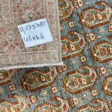 4’6 x 6’6 Classic Antique Rug Muted Midnight Blue and Deep Rust 5797