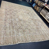 9’5 x 12’2 Traditional Vintage Rug Muted Beige & Sage Green 5793