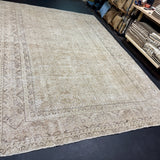8’8 x 12’9 Classic Vintage Rug Muted Beige & Tawny Brown 5795